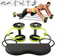 JEYANG Foldable Xtreme Rally Multifunction Pull Rope Wheeled Health Abdominal Muscle Training Home Fitness Equipment  Green Col