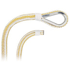 Extreme Max 3006.2255 Boattector Double Braid Nylon Anchor Line With Thimble - 3/8'' X 300', White & Gold