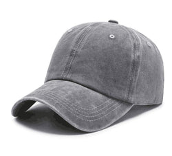 Alexvyan Grey Plain Breathable Head CapS For Unisex Caps With Adjustable Strap In Summer Caps All Sports For Men Women Cap