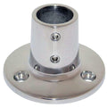 Whitecap 1'' O.D. 90 Round Base Ss Rail Fitting