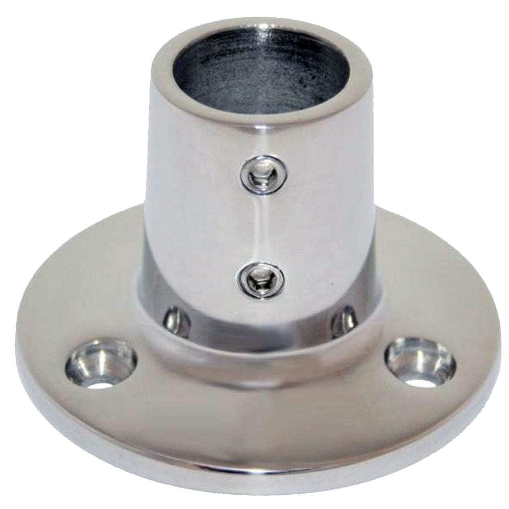 Whitecap 1'' O.D. 90 Round Base Ss Rail Fitting