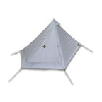 Six Moon Designs Lunar Solo Gray 1 Person Ultralight Tent. 26 Oz. Backpacking Tent. 100% Silicone Coated Polyester Material For