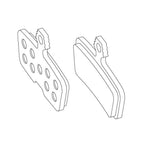 Sram Disc Brake Pads - Organic Compound, Steel Backed, Quiet, For Code/Code R/Code Rsc/Guide Re