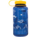 Nalgene 32 oz Wide Mouth Water Bottle | BPA-Free, Durable & Leak Proof- Geographical Bottle Design, Colorado Denim