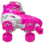 Roller Derby Trac Star Youth Girl'S Adjustable Roller Skate White/Pink Size Medium (12-2)