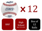 Rawlings | Nfhs Nocsae High School Game Baseballs | Rnf | Game/Practice Use | 12 Count