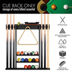 Xcsource Pool Cue Rack Only, Pool Stick Holder Wall Mount, 6 Pool Billiard Stick + Ball Set Wall Cue Rack, Made Of 100% Bamboo W