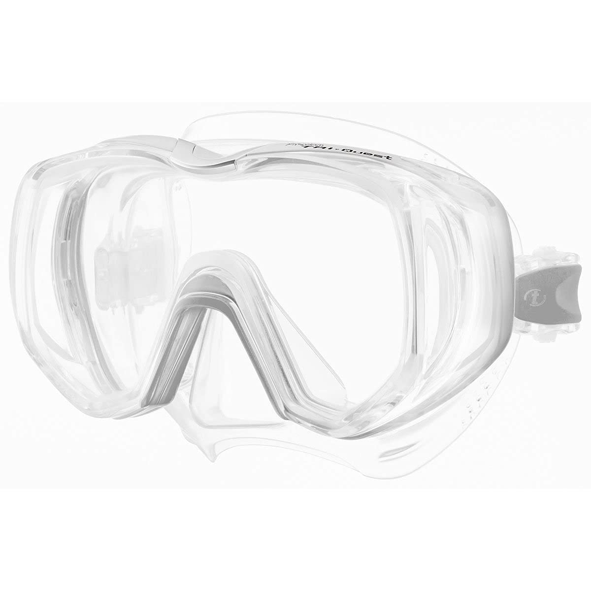 TUSA M-3001 Freedom Tri-Quest Scuba Diving Mask, Translucent