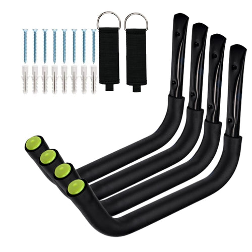 Aweilan Kayak Rack Wall Mount, Canoe Hanger Hooks, Heavy Duty Garage Hooks, For Hanging Outdoor Beach Folding Chair Bicycle Surf