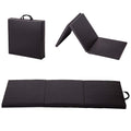 Gymnastics Tumbling Mats Portable Gymnastics Mat 3 Folding Tumbling Mat 2x6x1.6Thick Yoga Mat PU Leather Exercise Mat with Car