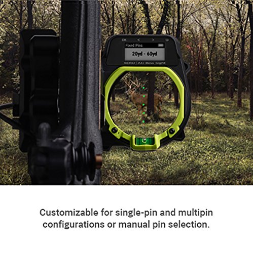 Garmin Xero A1i Bow Sight, 2 Auto-Ranging Digital Bow Sight with Laser Locate, Dual-color LED Pins for Unobstructed Views, Left-