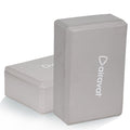 Airavat Yoga Block, High Density Eva Grey Foam Blocks For Yoga, Pilates, Yoga Brick Meditation, Aid Balance, Support And Deepen