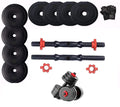 Bodyfit Dumbbell Set, Home Gym Set, 4Kg To 40Kg),1 Pair Of Adjustable Dumbbell Rods, Weight Plates, Home Gym Set,Gym Equipments,