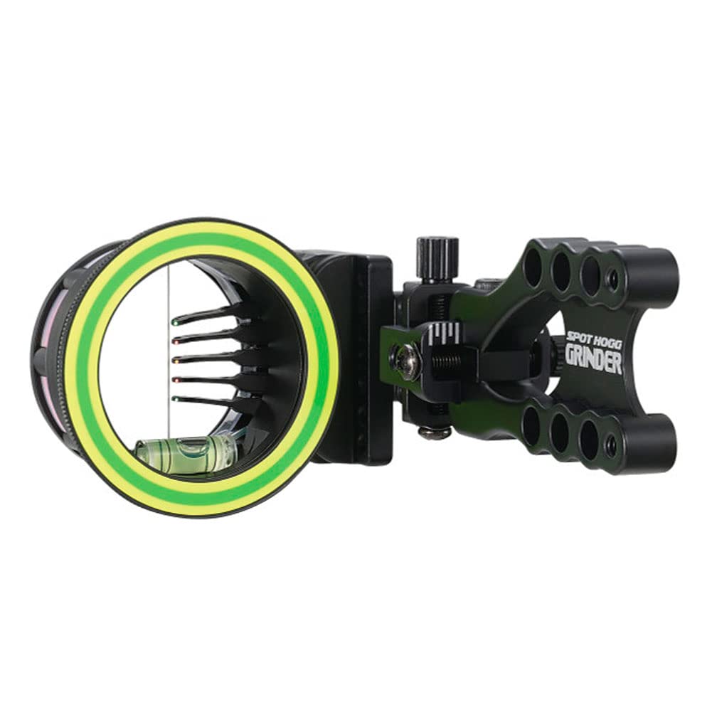 Spot Hogg Grinder MRT with Micro Adjust | 5 Pin Bow Sight | Right/Left Handed | Pin Size .01/.019/.029 | Made in The USA (Right 