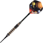 Elkadart Orbital Soft Tip Darts With Storage/Travel Case, Ringed, 18G,Black