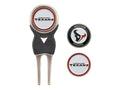 Team Golf NFL Houston Texans Divot Tool Pack With 3 Golf Ball Markers Divot Tool with 3 Golf Ball Markers Pack, Markers are Remo
