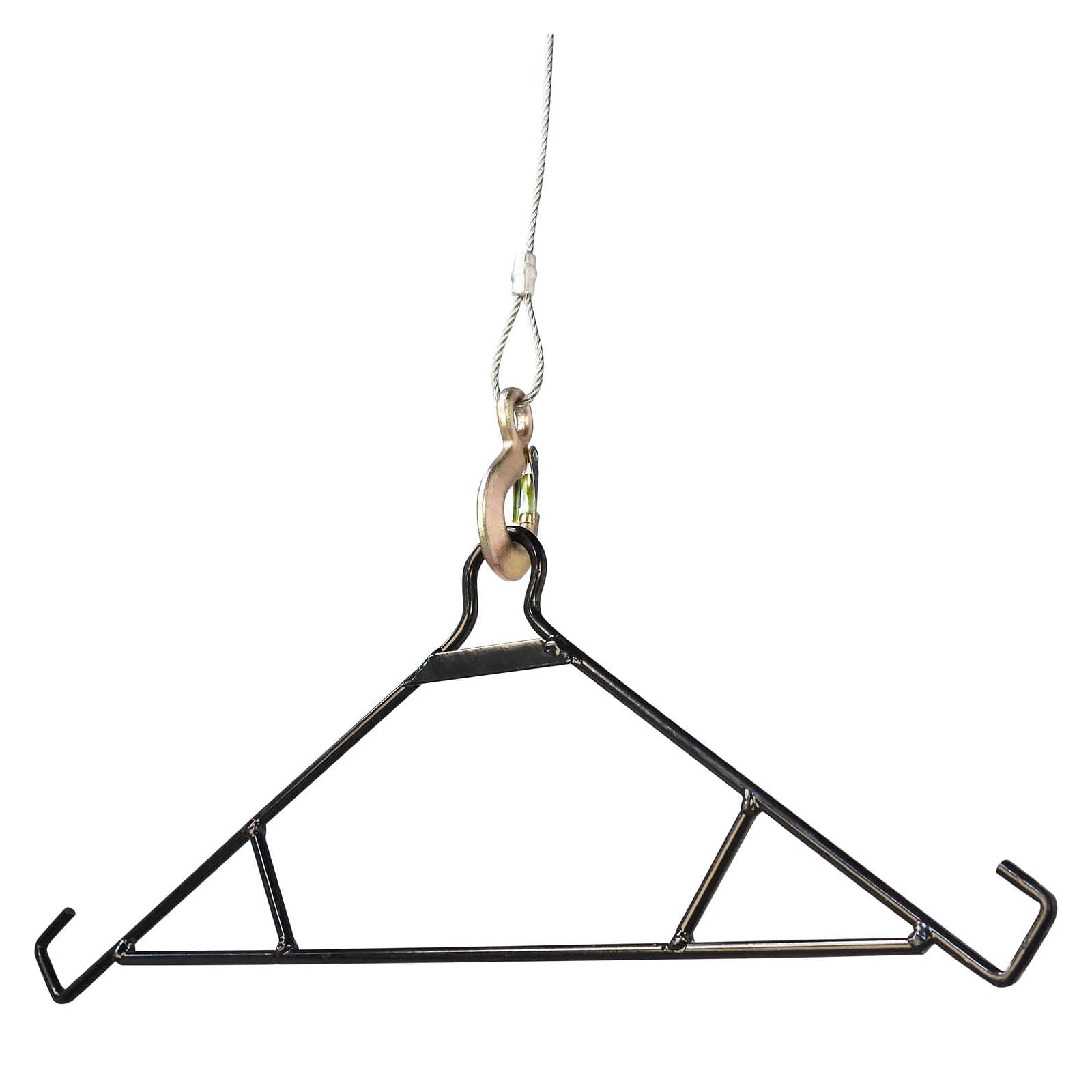 Hme Tri-Pod Black Steel Game Hunting Hoist | Economical & Convenient Support Stand | Up To 300 Lb. Capacity, 98'' Lift Height