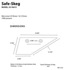Sierra International 35-Ss615 Marine-Grade Stainless Steel Panther Safe-Skeg For Mercruiser Bravo 1 And 3 Drives, 1990 To Presen