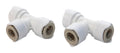 Whale Quick Connect (Push-Fit) Plumbing Fitting - Equal Tee Adapter 15mm-15mm-15mm, Pack Size 1 x 2, WX1502