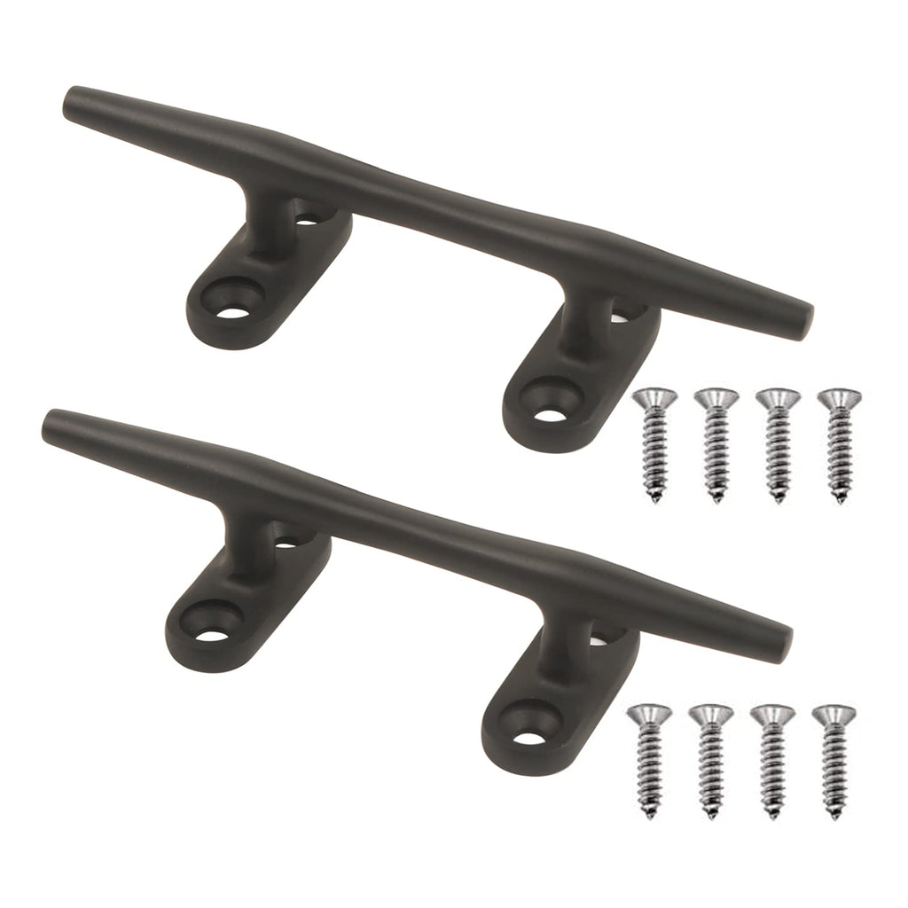 Mx Boat Dock Cleats Black Boat Cleat Stainless Steel Marine Cleats For Boats,Kayak, Marine, Deck, Nautical Decor 2Pcs