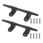 Mx Boat Dock Cleats Black Boat Cleat Stainless Steel Marine Cleats For Boats,Kayak, Marine, Deck, Nautical Decor 2Pcs