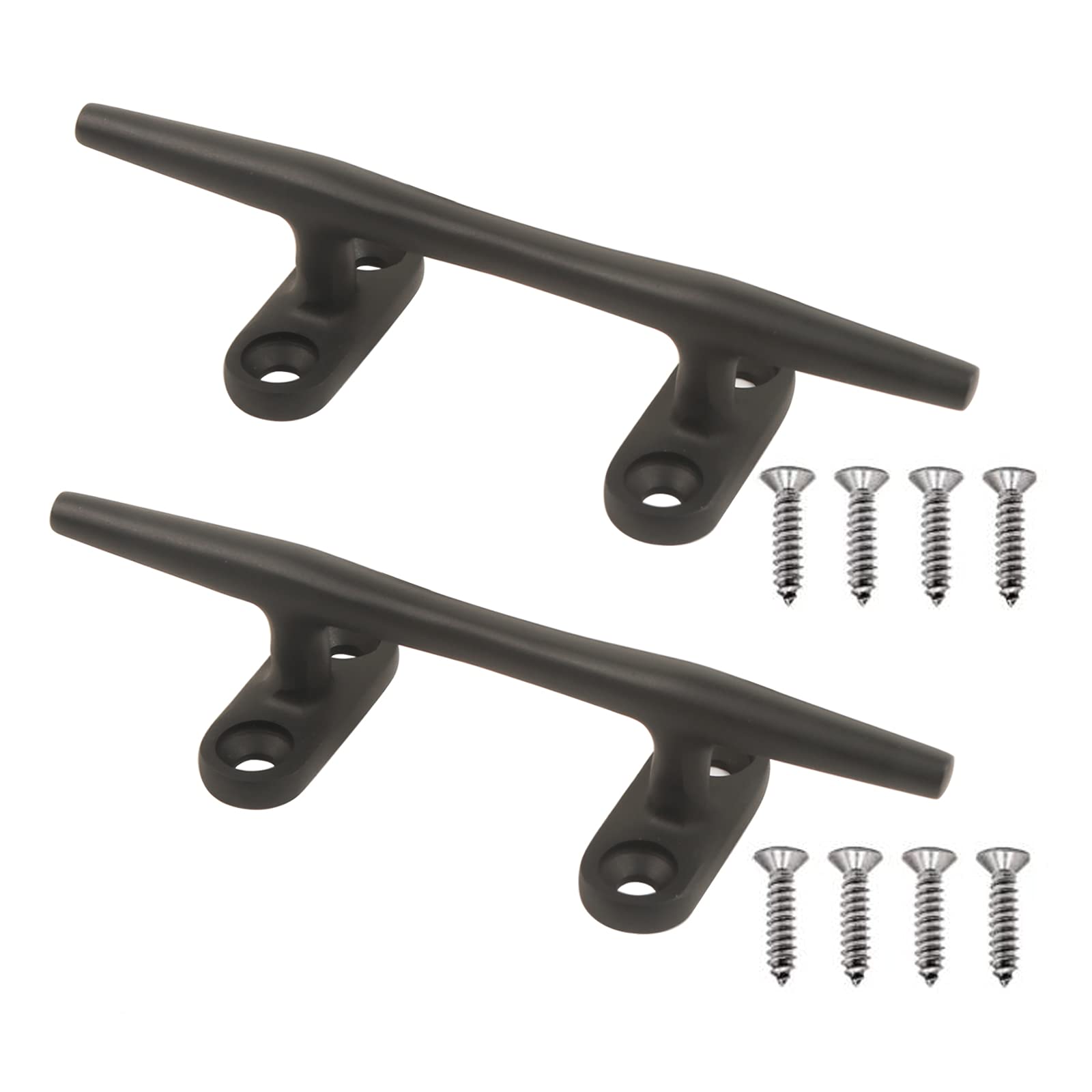 Mx Boat Dock Cleats Black Boat Cleat Stainless Steel Marine Cleats For Boats,Kayak, Marine, Deck, Nautical Decor 2Pcs