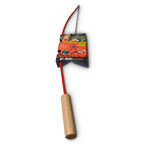 Firebuggz Camping Accessories -Campfire Fishing Pole Roaster - Funny Marshmallow And Hot Dog Roasting Sticks For Campfire, Red