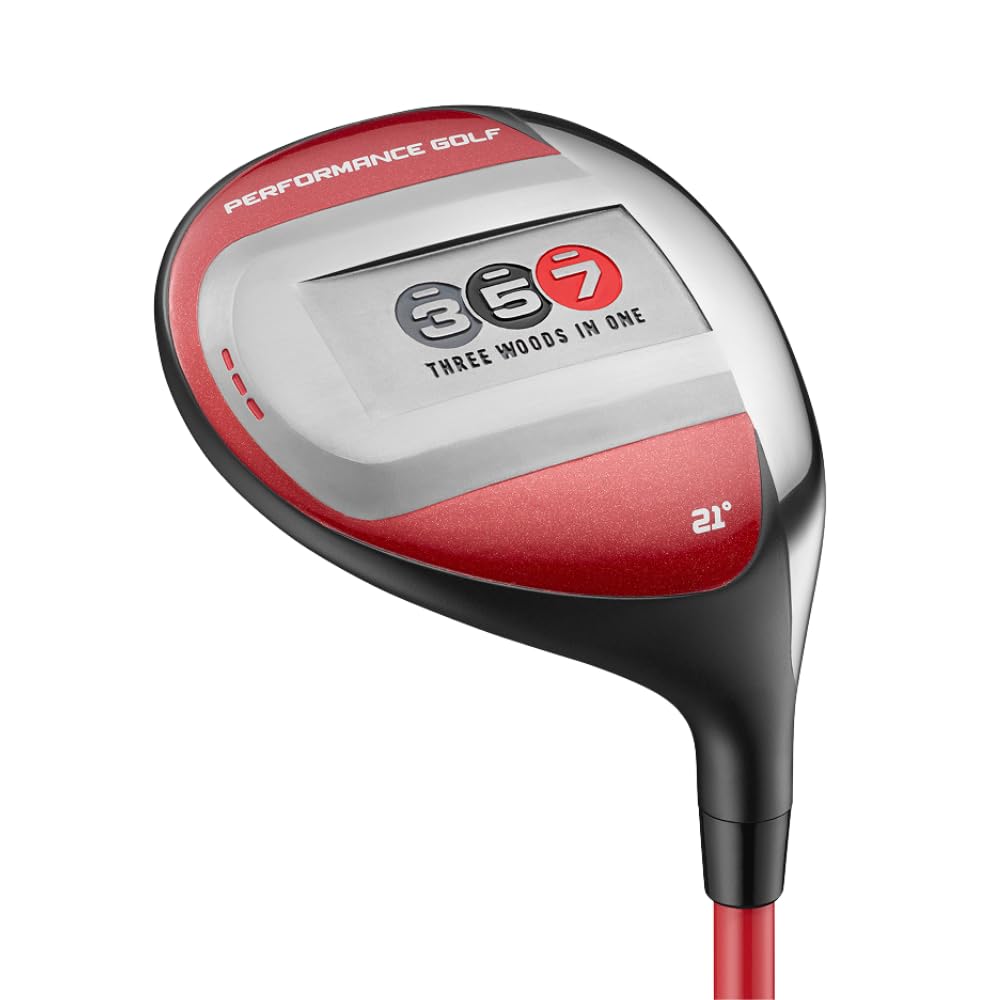 Performance Golf 357 Fairway Hybrid | Distance of A 3-Wood, Easy to Hit As A 7-Wood | Clean Contact from Any Lie | 21-Degree Lof