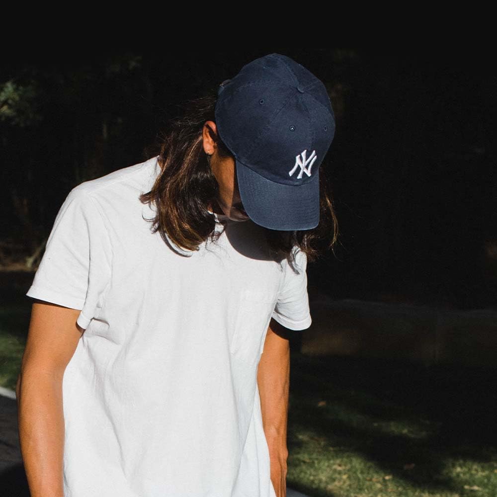 Mlb New York Yankees Mens 47 Brand Home Clean Up Cap, Navy, One-Size