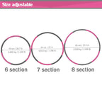 Auoxer Fitness Exercise Weighted Hoop, Detachable And Size Adjustable Design, Lose Weight Fast By Fun Way, Fat Burning Healthy M