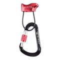 TRIWONDER ATC Belay Device V-grooved Micro Rescue Guide Belay Device for Rock Climbing Gear Rappelling Equipment (Red with Carab