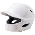 Champro HXE Matte Baseball Batting Helmet with Jaw Guard, Medium, White