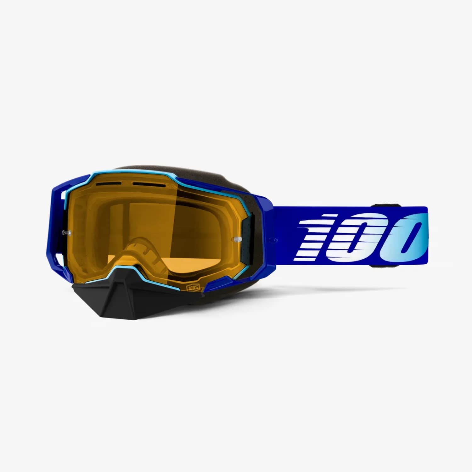 100% Armega Snowmobile Goggle Royal - Yellow Lens