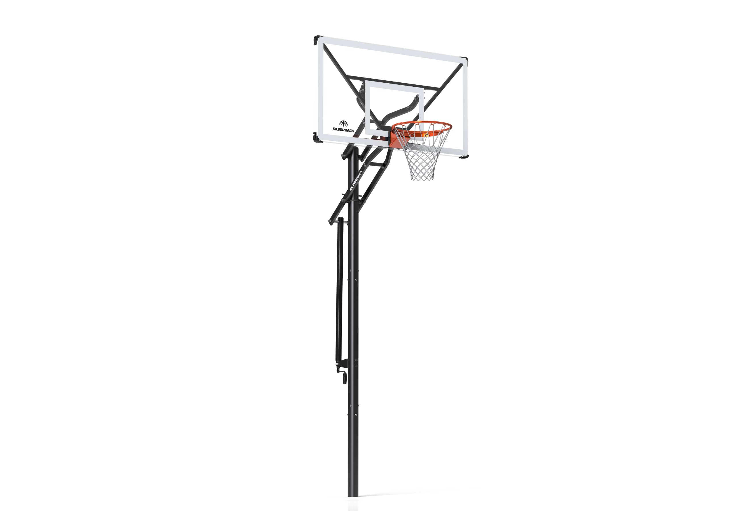 Silverback NXT 60 In-Ground Basketball Hoop with Adjustable-Height Backboard and QuickPlay Design