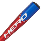 Axe Bat 2023 Hero (-12, 2-1/2'') Usabat Baseball Bat, 1-Piece Alloy, Red/Blue (28'' / 16 Oz.)