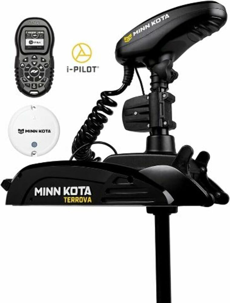 Minn Kota 1358894 Terrova Freshwater Electric-Steer Bow-Mount Trolling Motor With Universal Sonar 2 & I-Pilot Gps, 80 Lbs Thrust