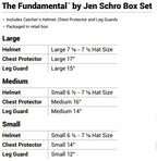 Easton | The Fundamental By Jen Schro Fastpitch Softball Catcher'S Equipment | Box Set | Nocsae Certified | Large Ages 15+ | Cha