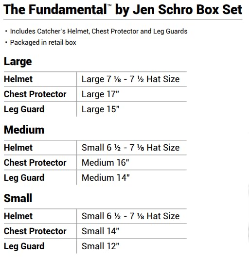 Easton | The Fundamental By Jen Schro Fastpitch Softball Catcher'S Equipment | Box Set | Nocsae Certified | Large Ages 15+ | Cha