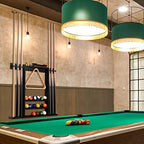 Xcsource Pool Cue Rack Only, Pool Stick Holder Wall Mount, 6 Pool Billiard Stick + Ball Set Wall Cue Rack, Made Of 100% Bamboo W