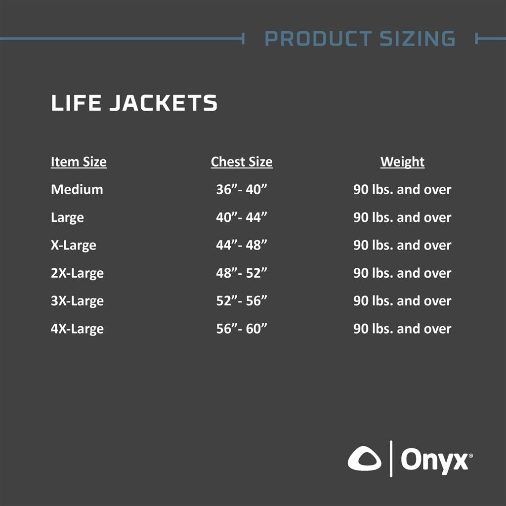 Onyx Mesh Classic Sport Life Jacket, Medium, Navy