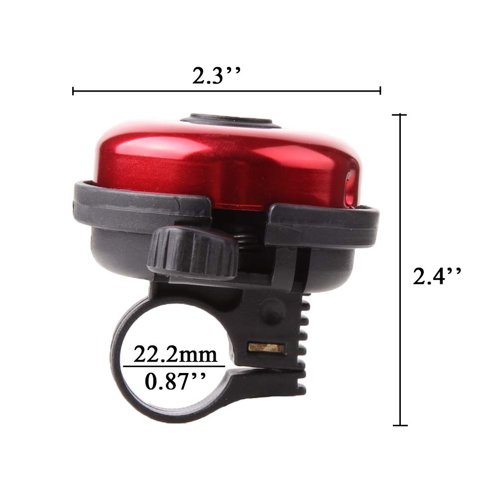 Rekata Bike Bell, Loud Sound Bicycle Bell Kids Girls Boys (2 Packs)