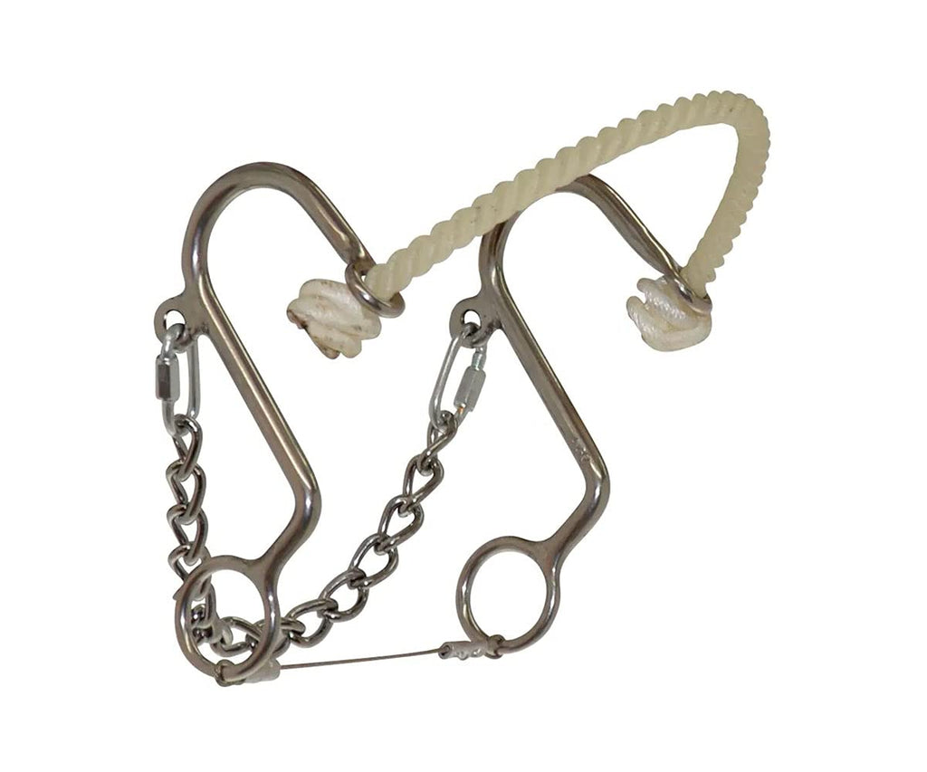 Reinsman Diamond R Little S Rope Nose Hackamore For Horse, Dr058