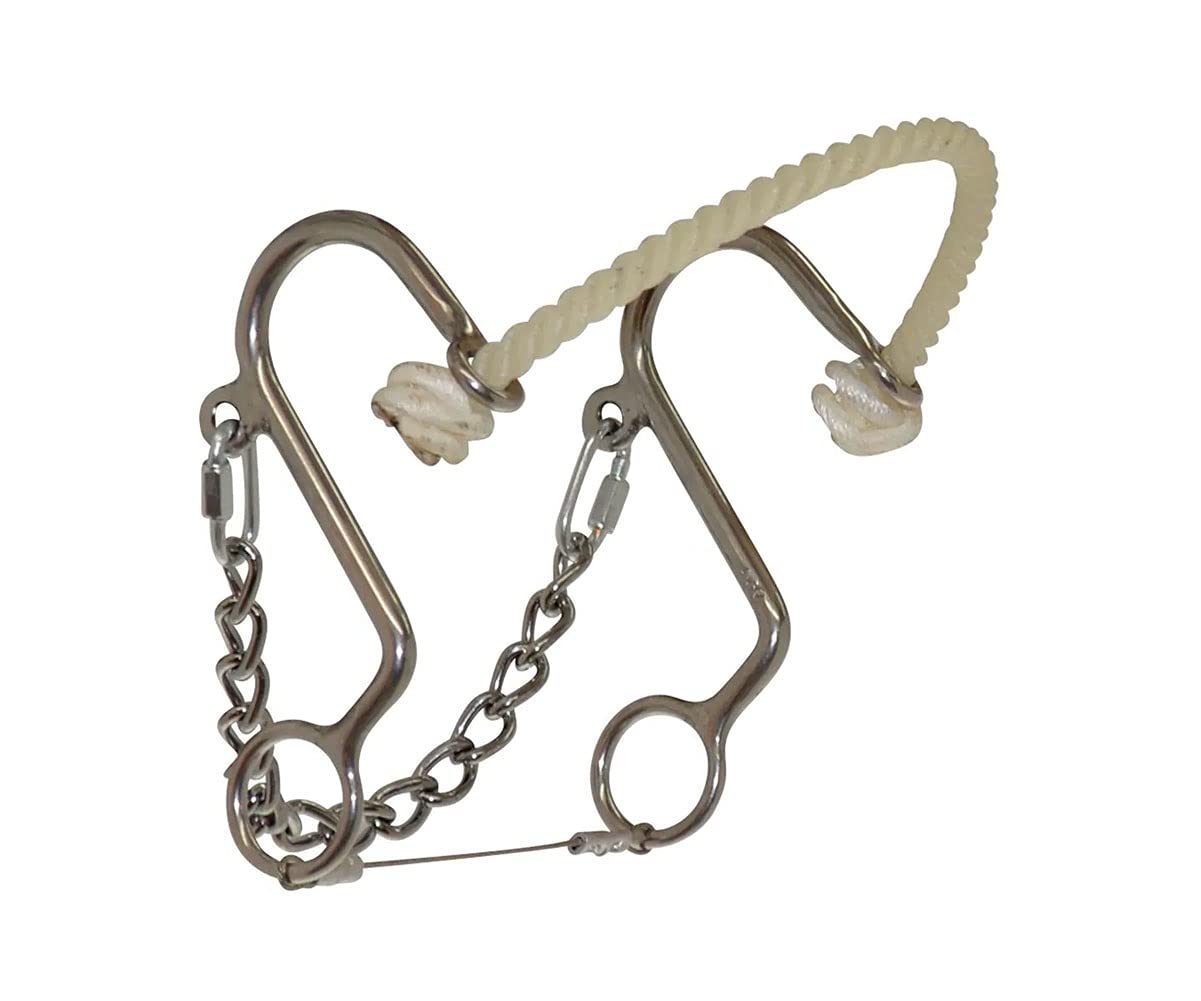 Reinsman Diamond R Little S Rope Nose Hackamore For Horse, Dr058