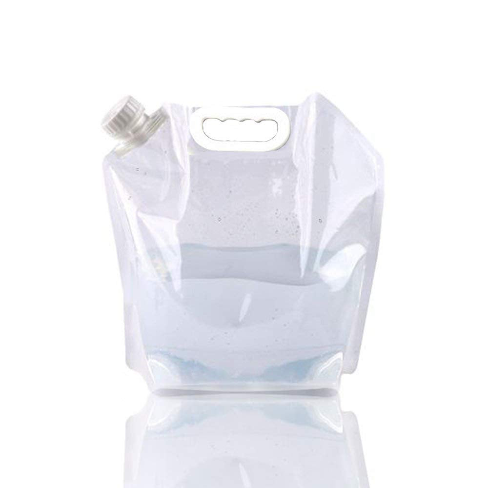 Supant 5 Litres Collapsible Water Jug Container, Freezable, Bpa Free Plastic Water Carrier Tank, Outdoor Folding Water Bag For S