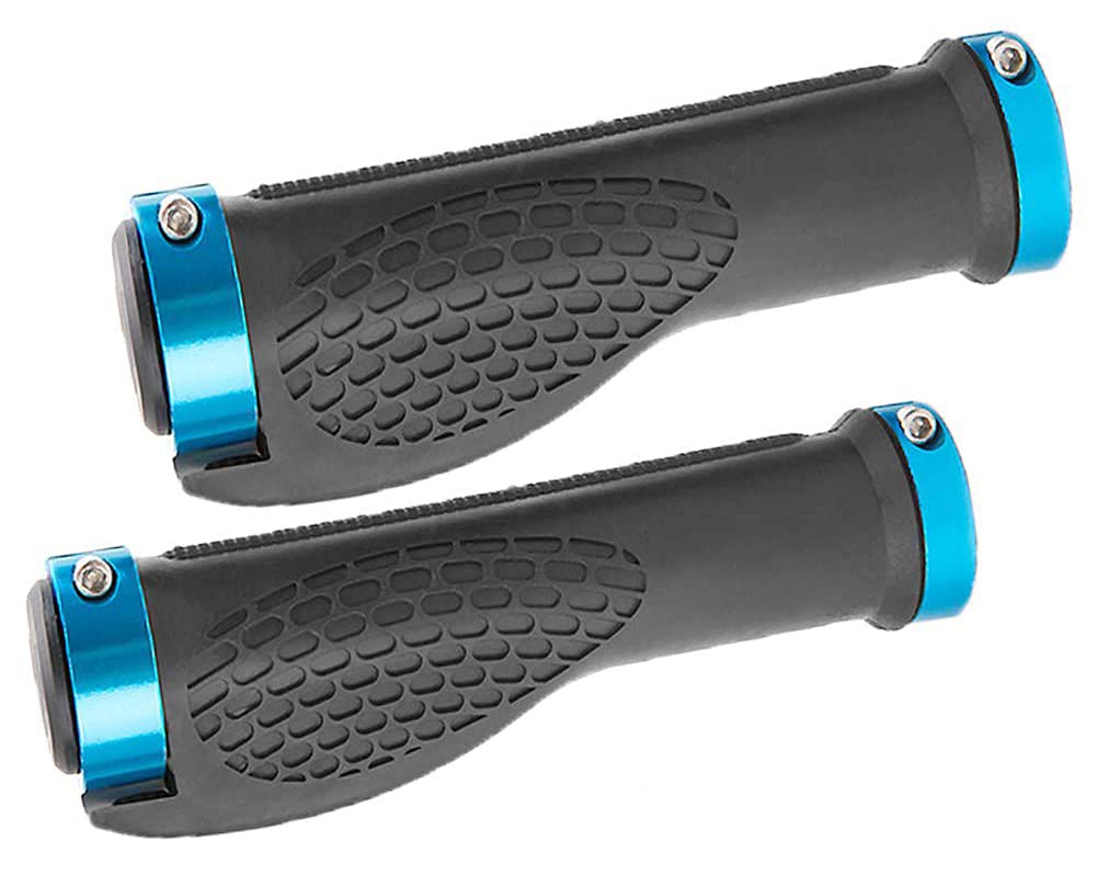 Bike Handlebar Grips, Ergonomic Design, Aluminum Double Lockon, Mountain Bike Grips, MTB BMX Foldable Urban Bicycles Grips, Sco