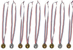 Happy Deals ~ Torch Medals | Bulk 24 Pack | Olympic Style Game Awards
