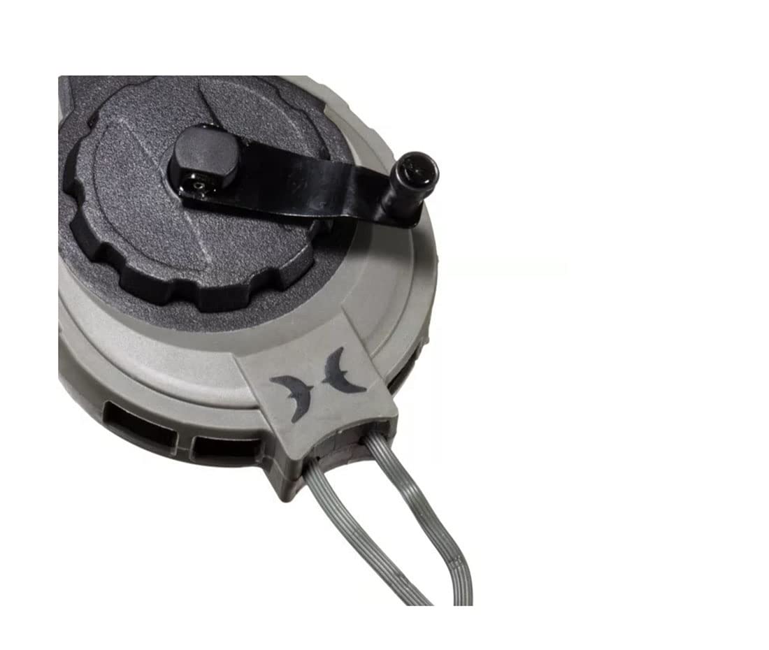 Hawk Compact Slim-Line Design Tangle-Free Speed Retract Hoist Reel For Tree Stand-Based Hunters - Black, One Size