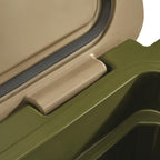 Guide Gear Ice Chest Camping Cooler Large And Rotomolded 90 Quart, Grizzly Bear Resistant, Tan/Green