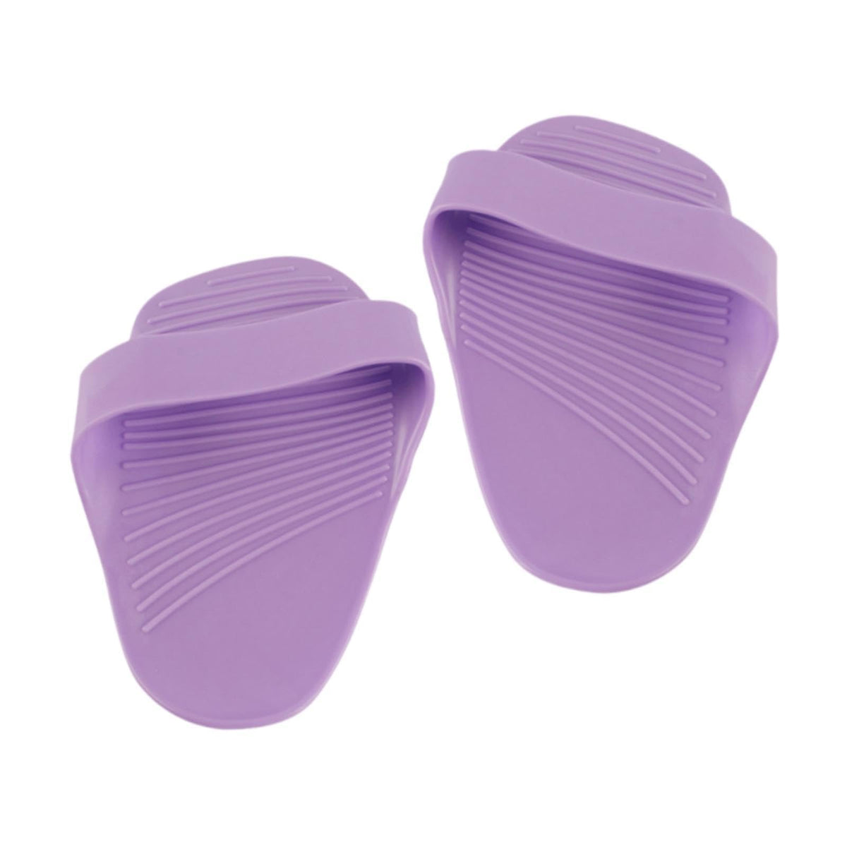 Atorse 2X Dumbbell Rubber Gloves Cover Palm Protector For Fitness Exercise Home Gym Purple