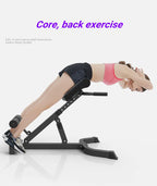 Commax Hyperextension Roman Chair Back Extension Bench Foldable Workout Bench Machine For Home Gym Adjustable Waist Abdominal Ba